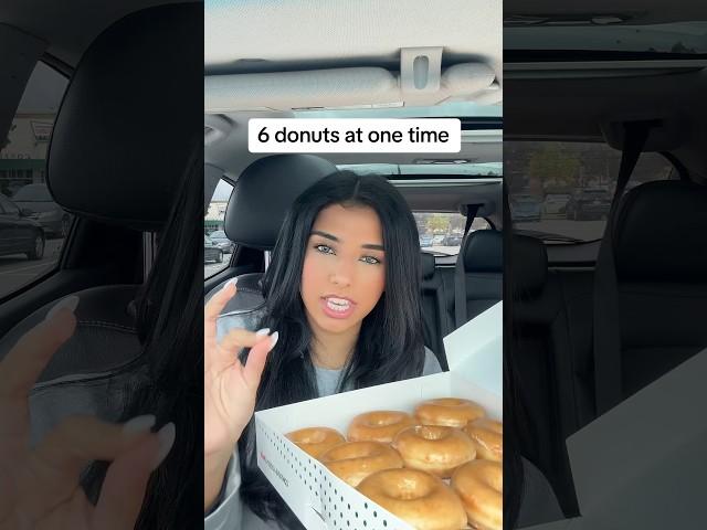 Are Krispy Kreme donuts actually crispy?? #shorts #short #food #mukbang #donuts