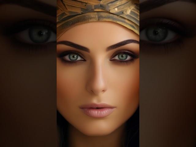 Middle Eastern Mosaic     Beautiful Arab American Woman Cultural Portrait Global Facescapes