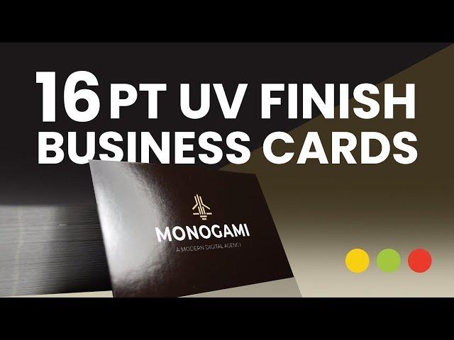 16pt UV (High Gloss) Business Cards