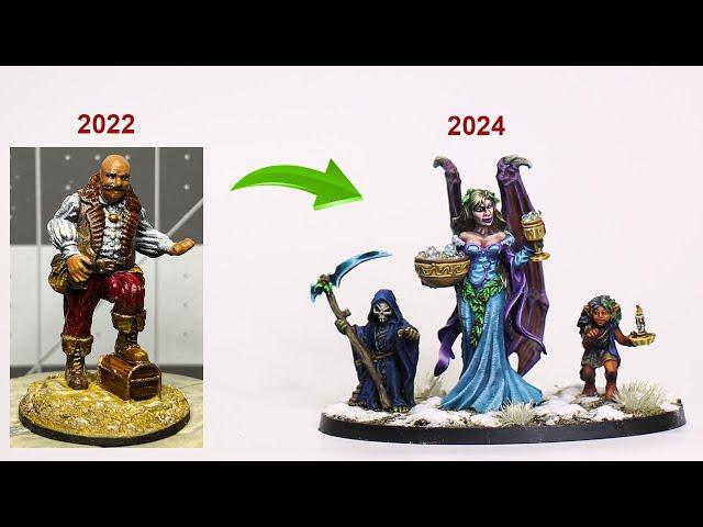 How I've progressed as a miniature painter - 2024 #miniaturepainting  #paintingminiatures