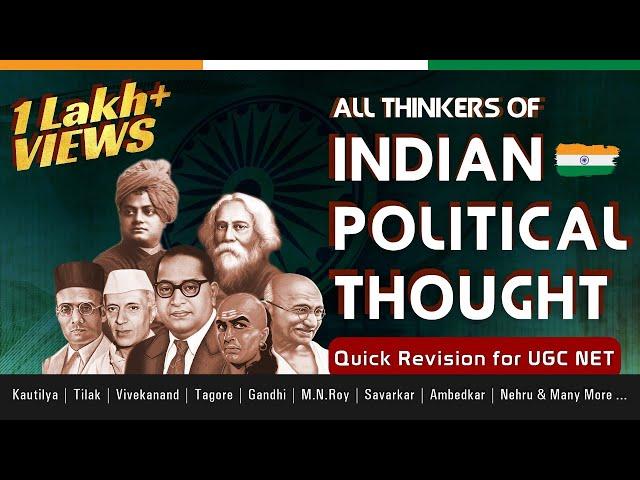 All 20 Thinkers in less than hour | Indian Political Thought | Quick Revision