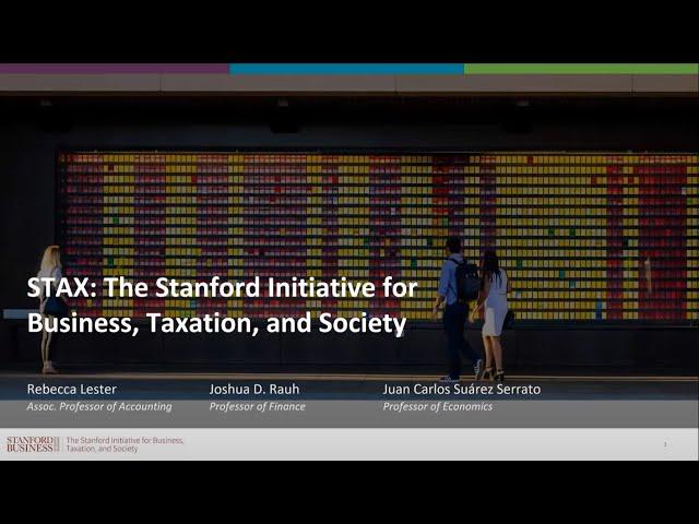 “Stanford Initiative for Business, Taxation, & Society,” Rebecca Lester