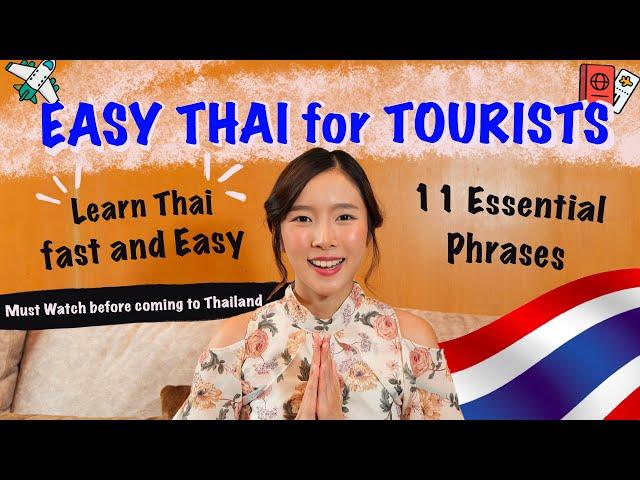 Learn Thai for Tourists | Short Useful Words and Phrases to survive in Thailand 