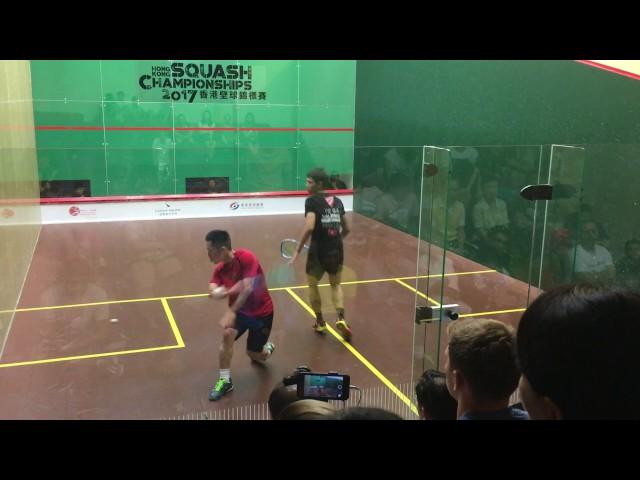 Hong Kong Squash Championship Mens final Max Lee vs Leo Au (Game 5)