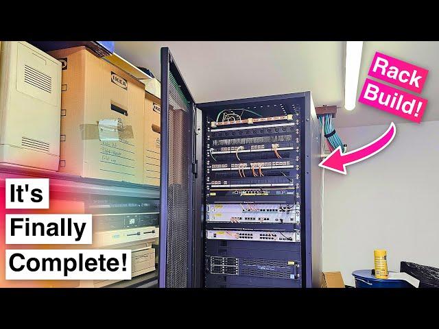 It's Finally Done! - Massive Home Network Install - Part 4: Building The Rack!