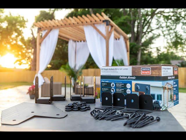 Build A Pergola with Simpson Strong-Tie's new DIY Pergola Kit!