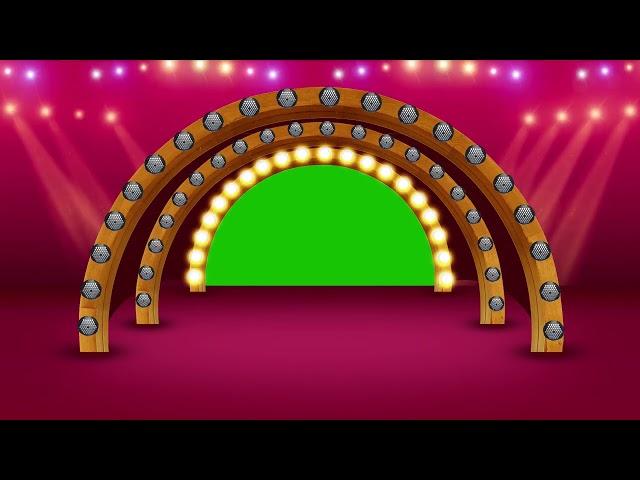 Stage Lights Wedding Frame Green Screen Video Effects | All Design Creative