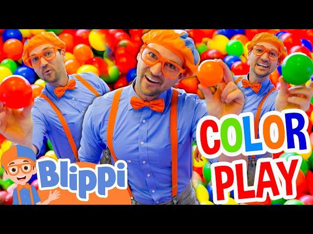 Blippi Colorful Indoor Playground Playtime  Fun For Kids | Kids TV | Educational Videos for Kids