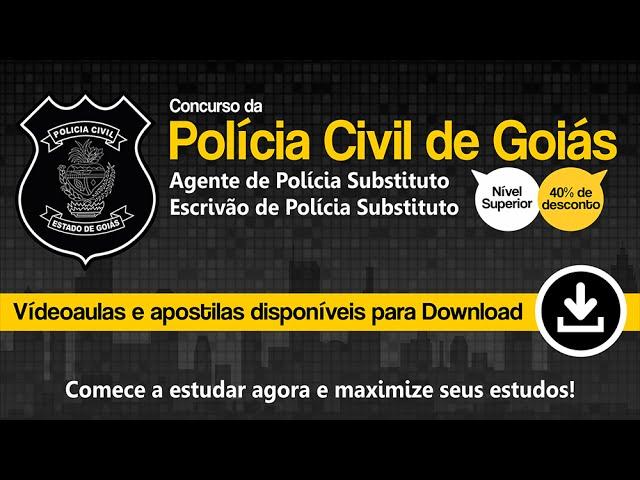 Concurso da Policia Civil de Goias - Curso e Apostila Maxi Educa