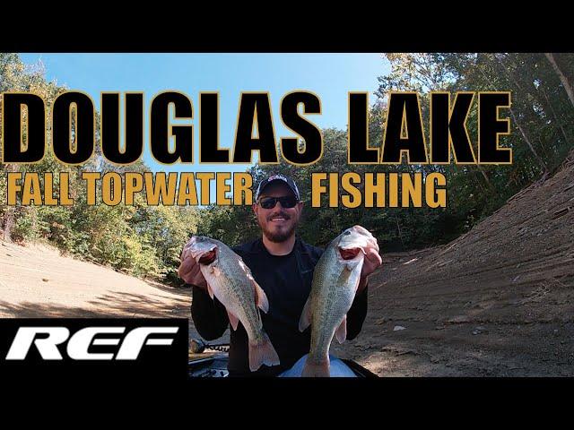 DOUGLAS LAKE: Fall Topwater Bass Fishing