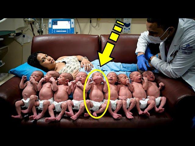 The mother gave birth to 10 children, but then the doctors realized that one of them was not a child