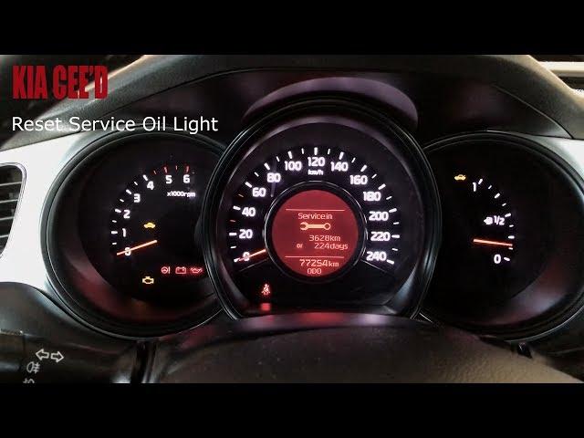 Kia Cee'd Reset Service Light