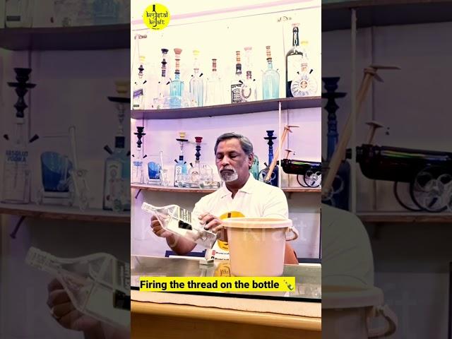 Cut a Glass Bottle with Simple Tools #ytshorts #viral #ytshort #viralshorts #shorts #youtubeshorts