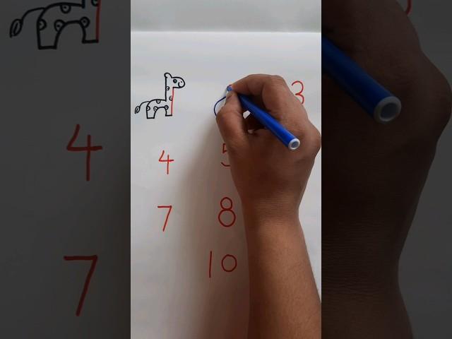 1 to 10 numbers drawing #shorts