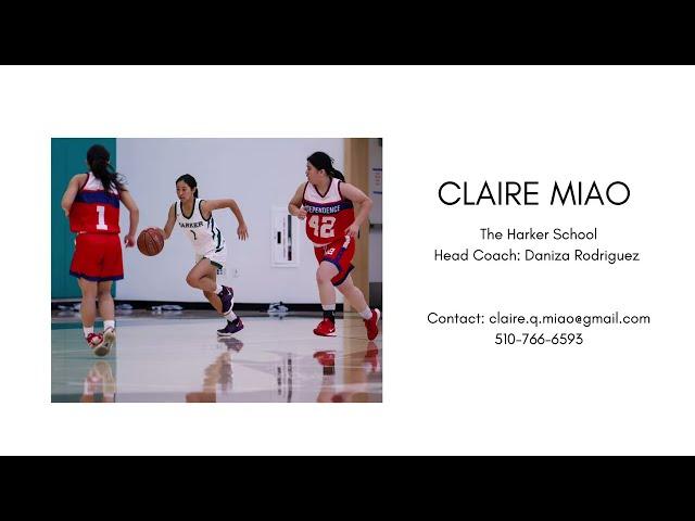 Claire Miao Junior Year Highlights (Class of 2024)