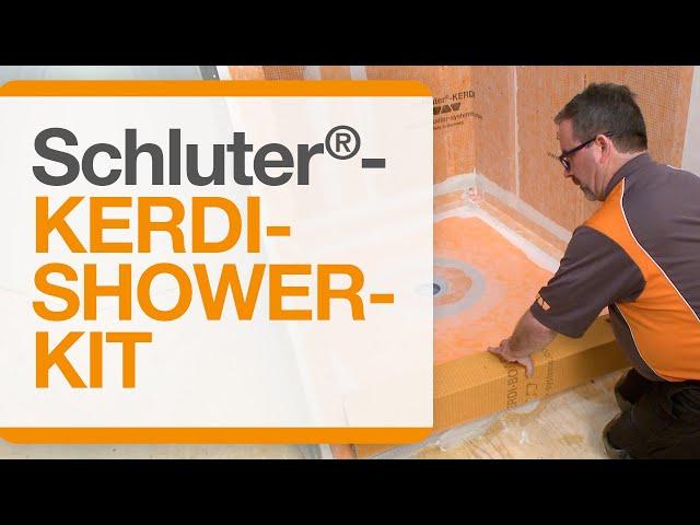 How to waterproof your shower installation with the Schluter®-KERDI-SHOWER-KIT Complete Kit