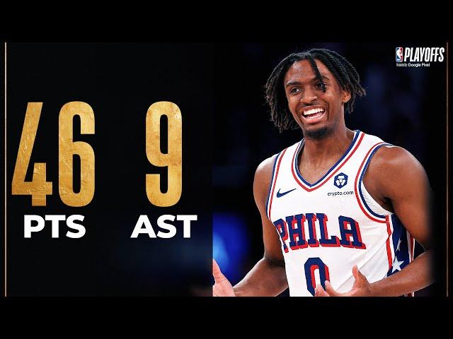 Tyrese Maxey's Playoff CAREER-HIGH Performance Keeps The 76ers Alive! | April 30, 2024