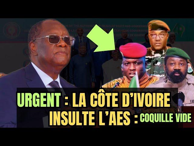  LA CÔTE D’IVOIRE HUMILIE LES PAYS DE L’AES : DES COQUILLES VIDES