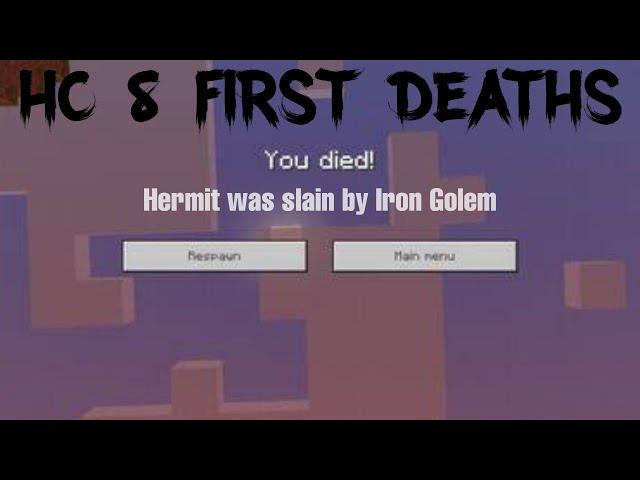 Hermitcraft 8 | First 3 deaths | Funny | Hermitclips