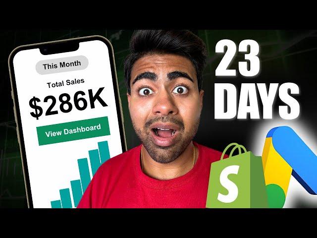 $286,227 in 23 Days With Google Ads (Shopify Case Study)