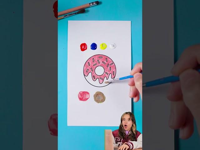 Doughnut Delight: Mix Your Own Paint Colors! 