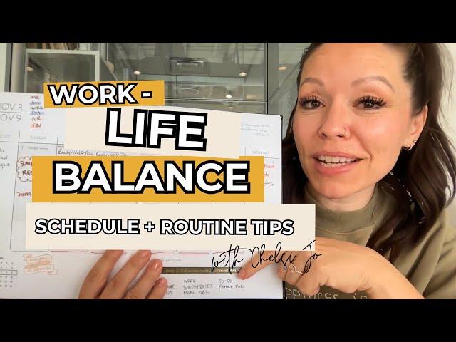 Work-Life Balance | Work From Home Mom Schedule + Routine Tips