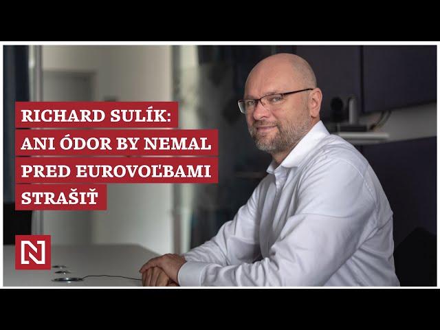 Richard Sulík (SaS): Ani Ódor by pred eurovoľbami nemal strašiť