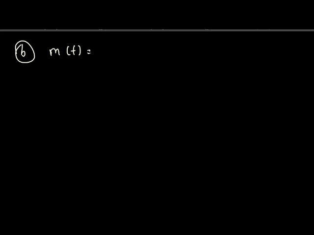 If mh(t) is the Hilbert transform of m(t), then a. Show that the Hilbert transform of mh (t) is -…