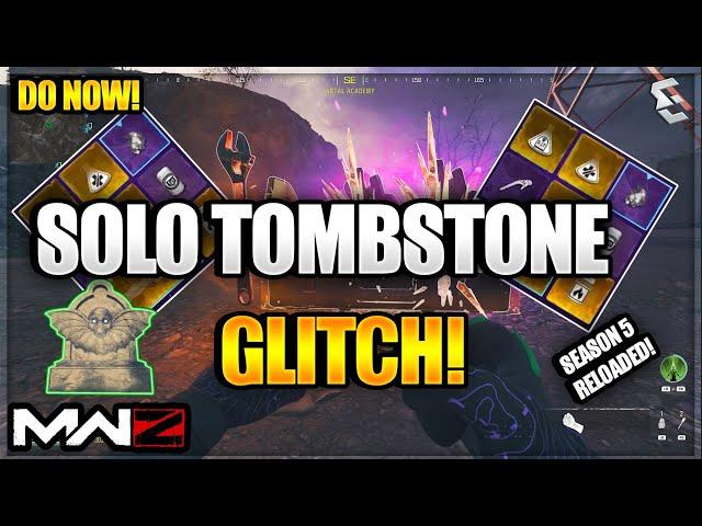 *EASY* SOLO TOMBSTONE GLITCH & DUPLICATION GLITCH! AFTER PATCH SEASON 5 RELOADED-MW3 ZOMBIES GLITCH!