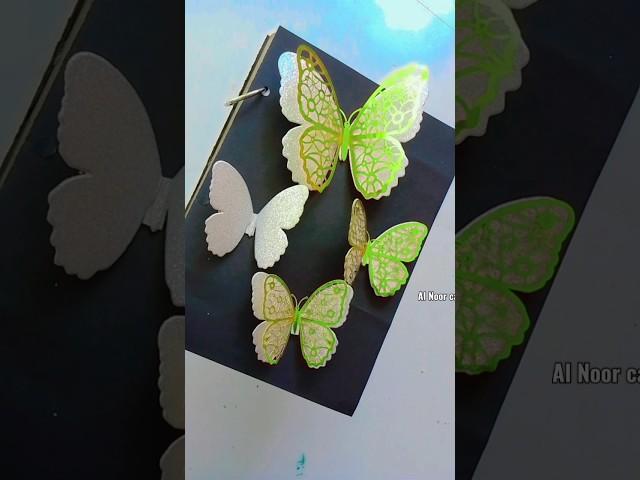 Half unboxing 3D Butterfly decoration #art #artshorts #decoration #butterfly  #viralshort