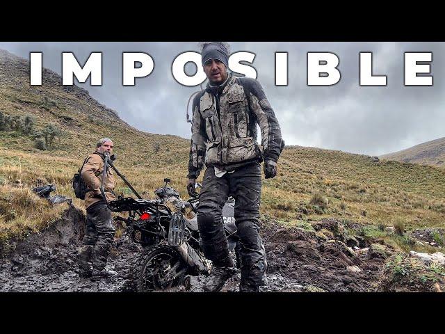 WITHOUT FOOD and STRENGTH we try to GET the MOTORCYCLE OUT of the MUD (with @charlysinewan )