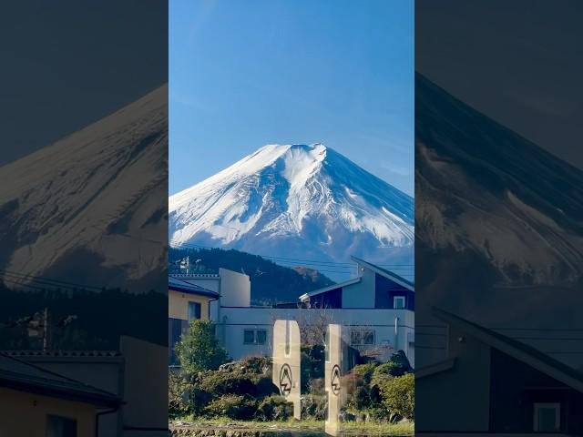 Beautiful Fuji mountain ️ sleeping Vulcan#travel #japan #train #amazing #landscape