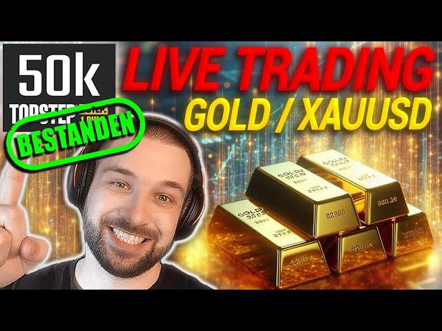 LIVE TRADING50.000$ CHALLENGE BESTANDENGOLD XAUUSD NASDAQ BITCOIN CRYPTOTrading Session!