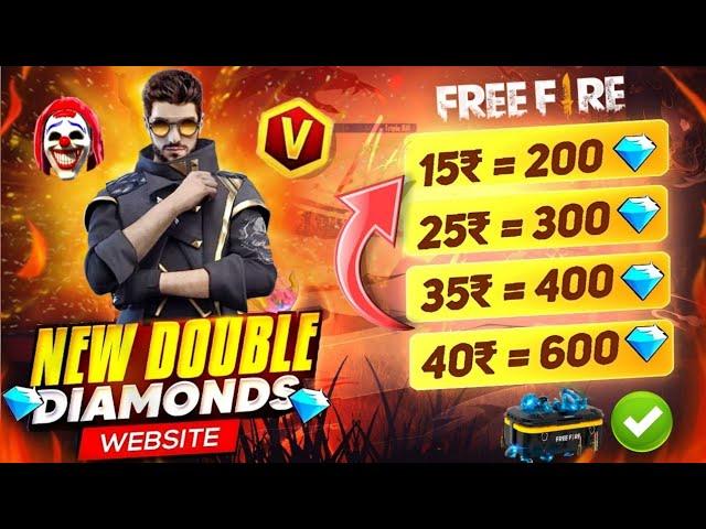 Diamond Double Rs÷15 Diamond÷200  || Free Fire Double Diamond Top Up Site | Double Diamond Top Up