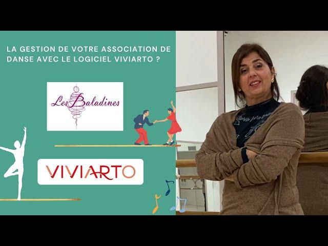 l'association de danse LES BALADINES parle du logiciel de gestion Viviarto 🩰