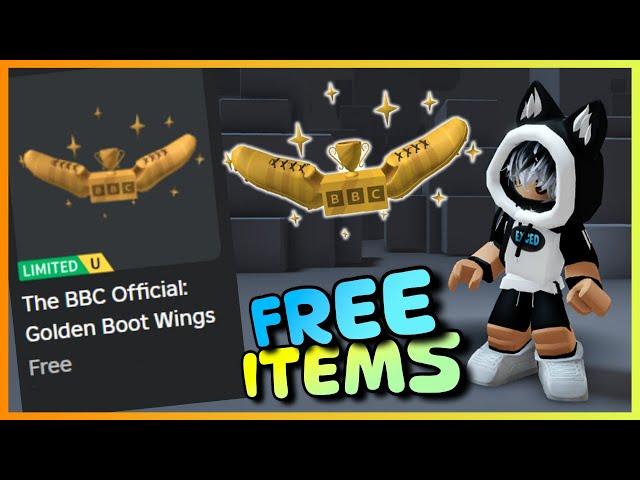 New LIMITED FREE items, How to get FREE UGC LIMITED ITEMS Golden Boot Wings on ROBLOX - Roblox