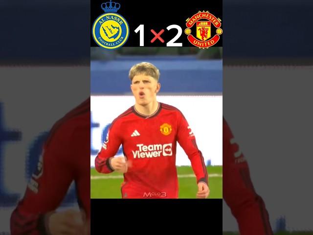 Al Nassr vs Manchester united • Ronaldo Vs garnacho | Imajinary Match Final 2024 #shorts