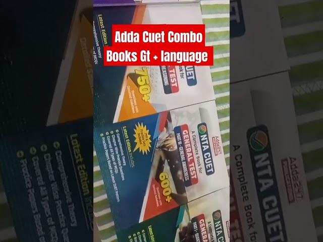 Adda Cuet Combo Book GT And English #cuet   #cuetpreparation #adda247 #cuet2024 #books #review