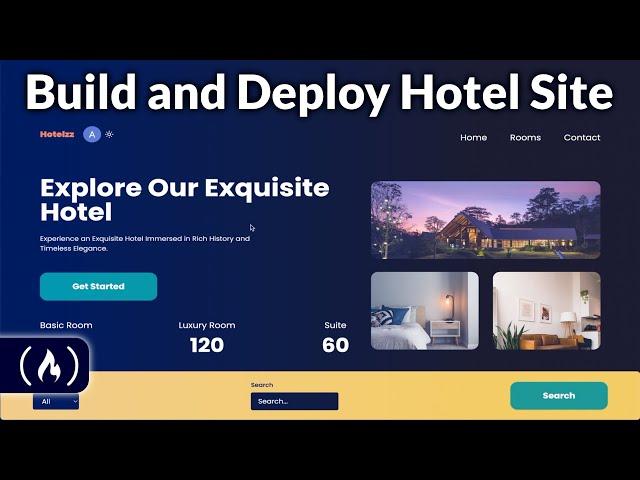 Full Stack Tutorial – Hotel Management Site w/ Next.js, React, Sanity.io, Tailwind, Stripe