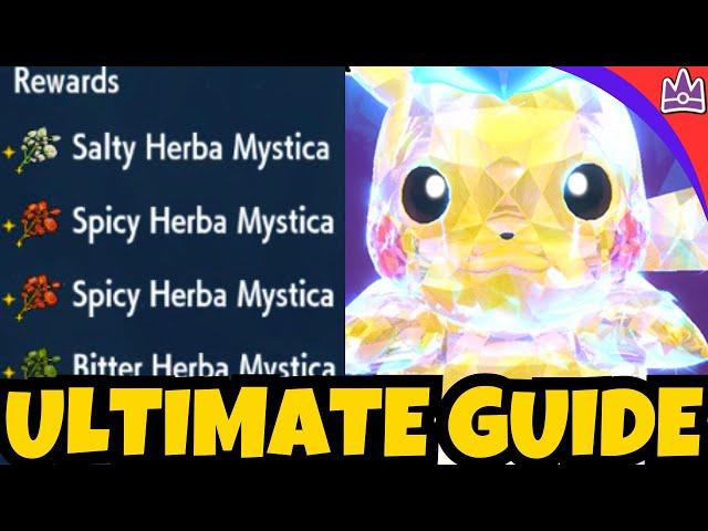 BEST 7 Star PIKACHU Herba Mystica Solo Raid Build for Pokemon Scarlet & Violet