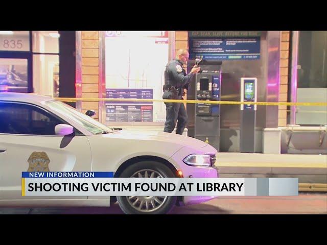 Man found with gunshot wound at Indianapolis Public Library