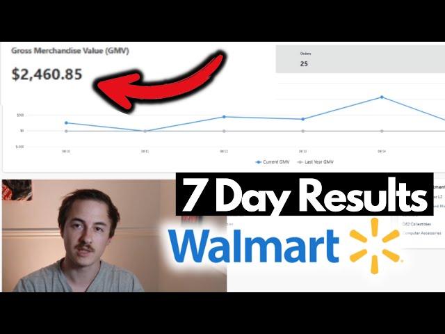 Last 7 Days Selling On Walmart Marketplace - Building In Public