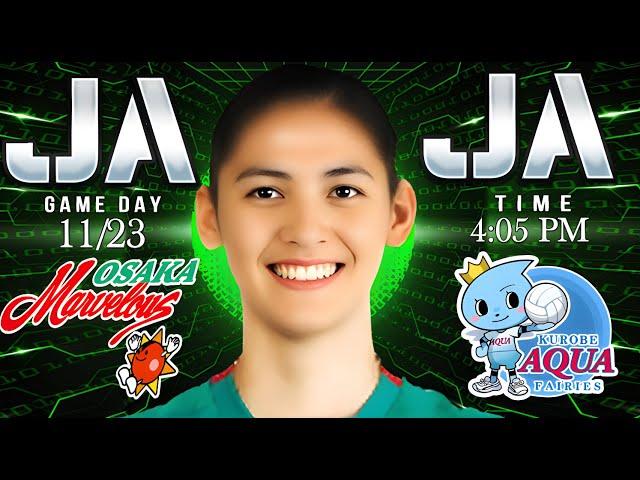 JAJA OSAKA MARVELOUS VS KUROBE #jajasantiago #jiamoradodeguzman #kurobe