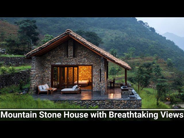 Stunning Mountain Stone House with Breathtaking Valley Views | Architectural Inspiration