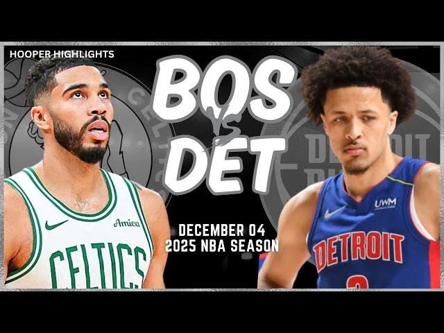 Boston Celtics vs Detroit Pistons Full Game Highlights | Dec 4 | 2025 NBA Season