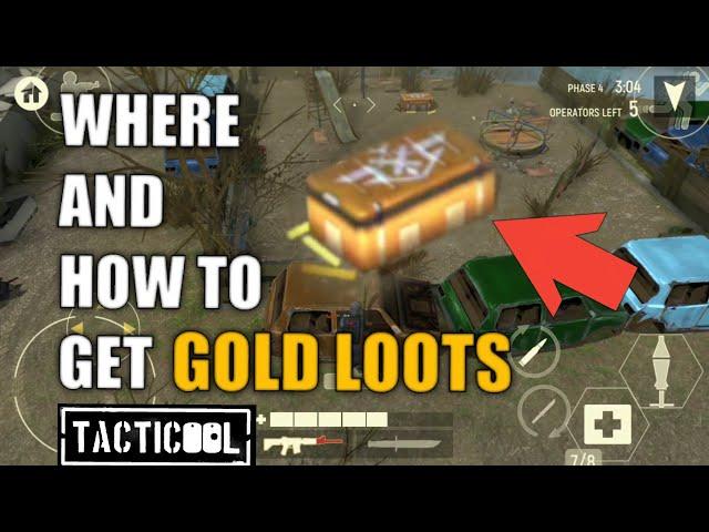 Tacticool | Where and How  to get Gold loots | Battle Royal  Guide