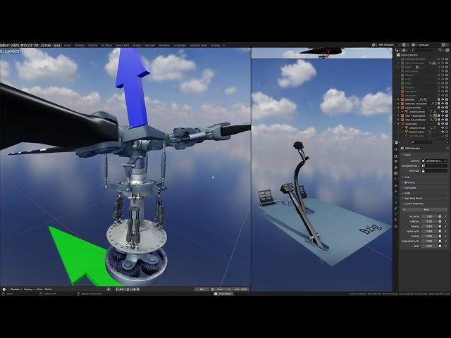 helicopter rotor control -  phase delay