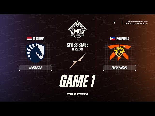 Team Liquid ID vs Fnatic ONIC PH GAME 1 M6 World Championship | FNOP vs TLID ESPORTSTV