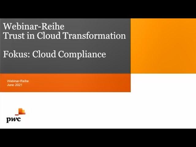 Webinar: Cloud Compliance – kein Automatismus!