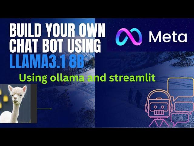 ️ Build Your Own Chatbot Using Llama 3.1 8B | Ollama & Streamlit 